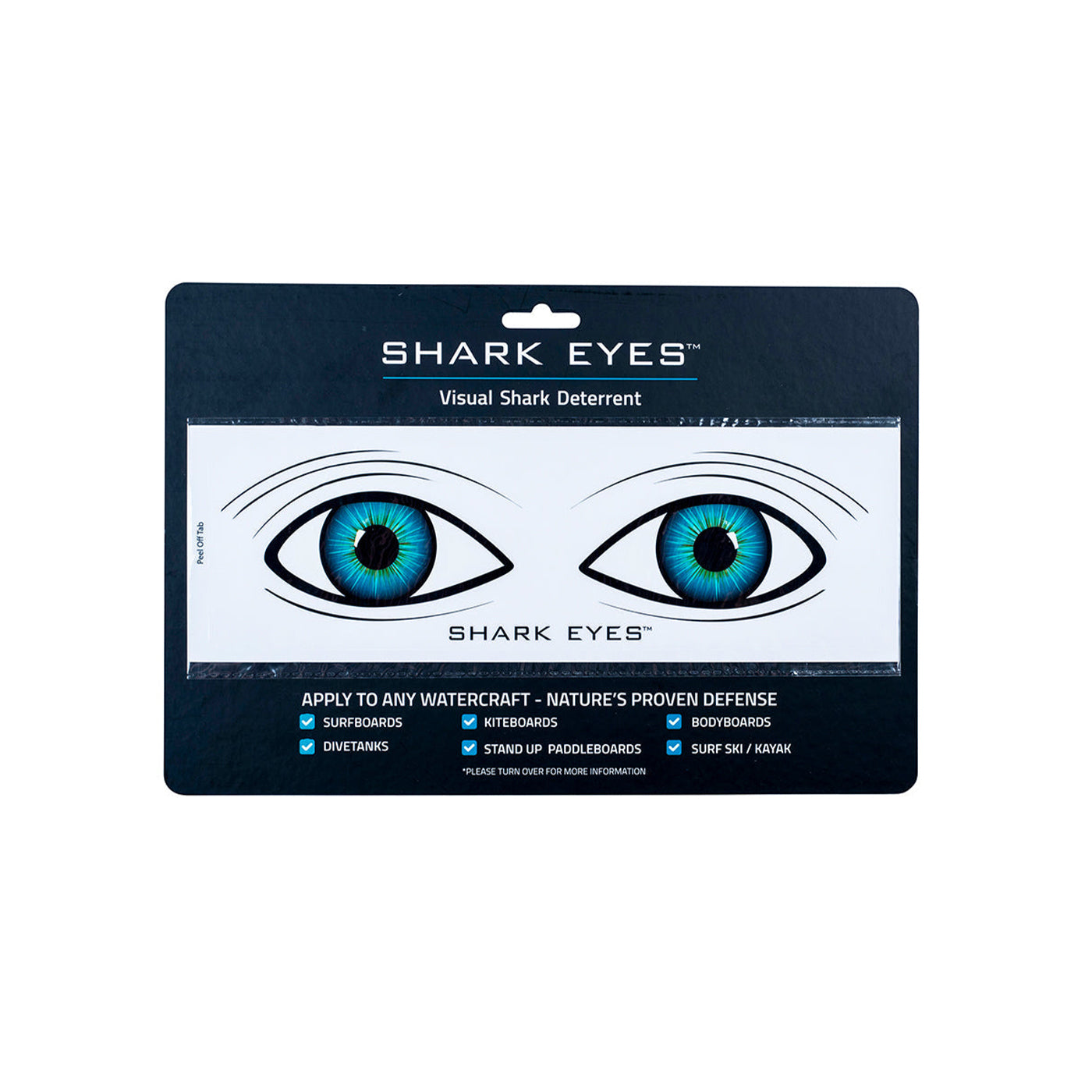 Shark Eyes Clear Sticker - Medium