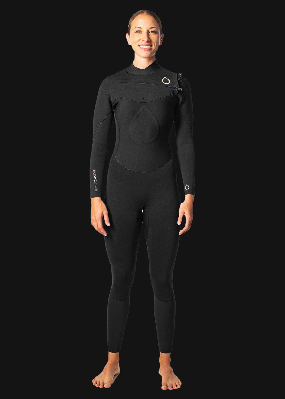 SALT Womens 3/2mm Chest Zip Steamer Wetsuit