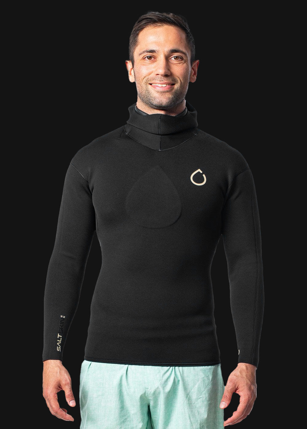 SALT Mens 2.5mm Long Sleeve Hooded Neoprene Top