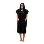 SALT Hooded Cotton Poncho Towel - Black