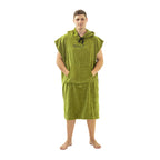 SALT Hooded Cotton Poncho Towel - Green
