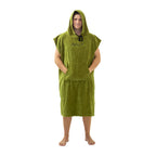 SALT Hooded Cotton Poncho Towel - Green