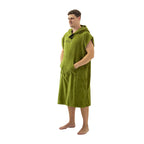 SALT Hooded Cotton Poncho Towel - Green