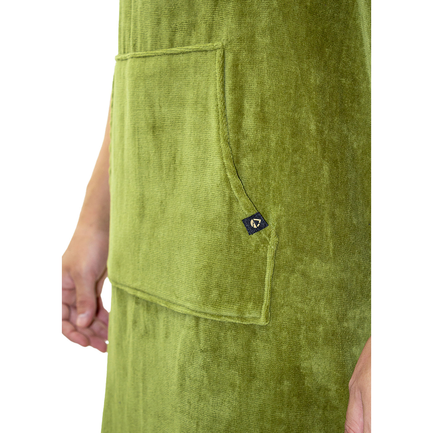 SALT Hooded Cotton Poncho Towel - Green