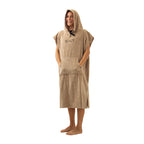 SALT Hooded Cotton Poncho Towel - Tan