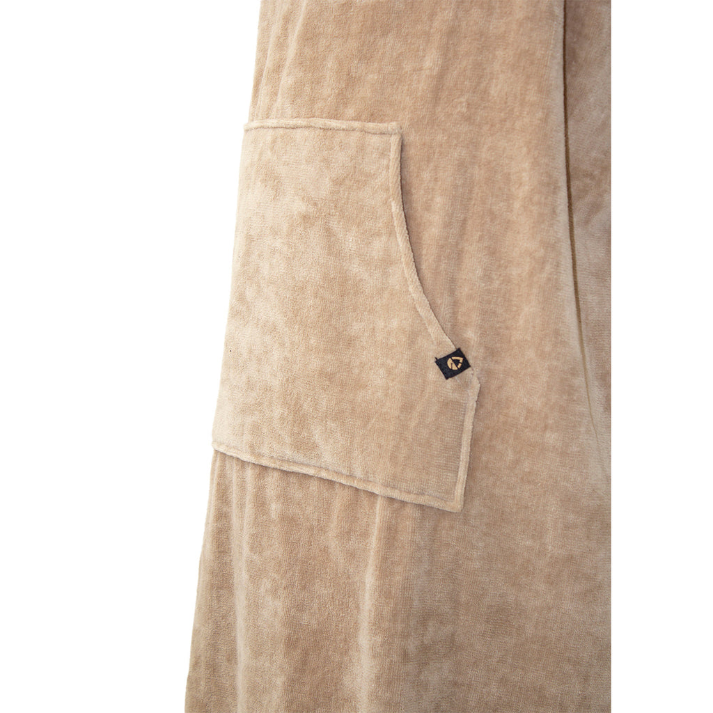 SALT Hooded Cotton Poncho Towel - Tan