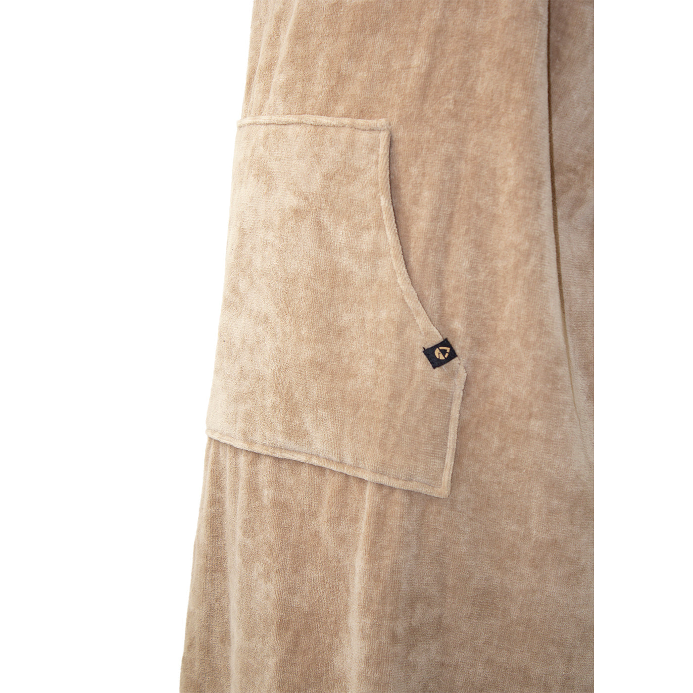 SALT Hooded Cotton Poncho Towel - Tan