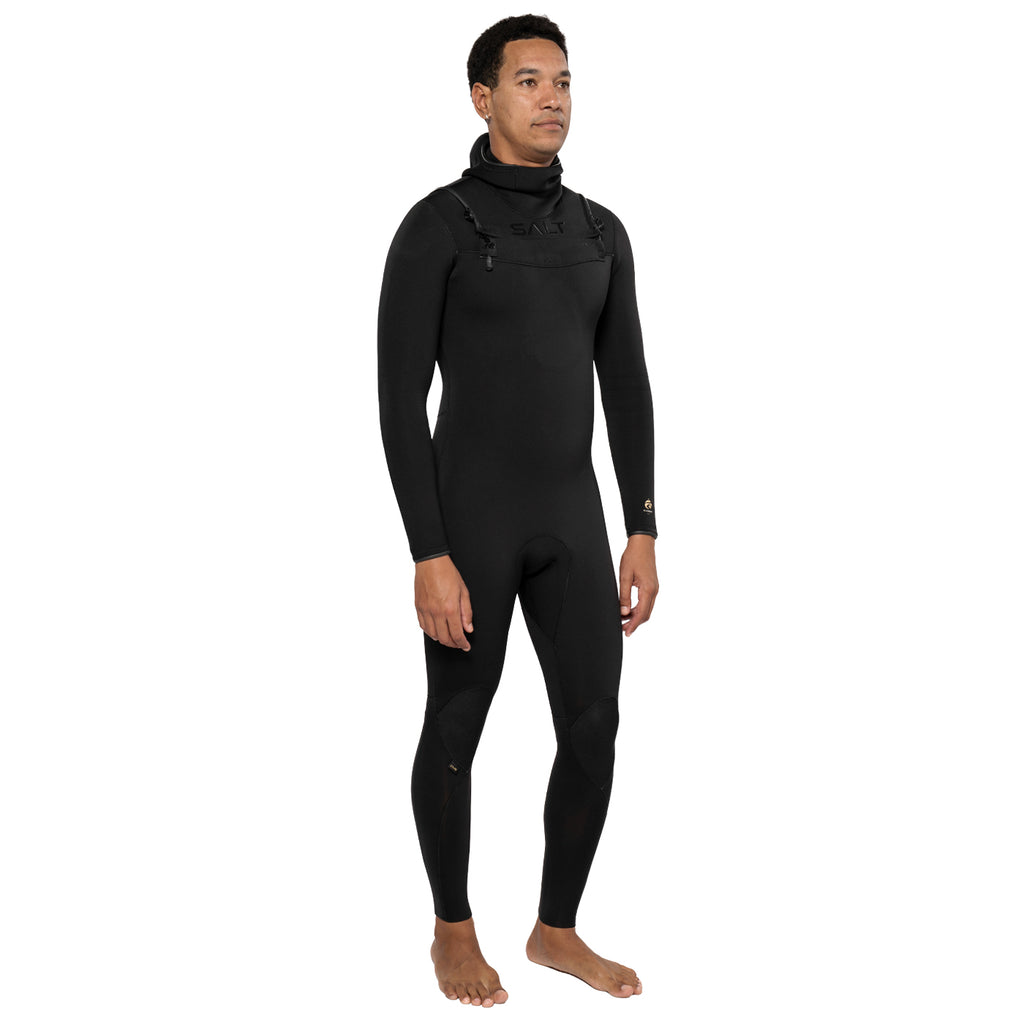 SALT Element Mens Chest Zip Hooded Steamer - 4/3mm