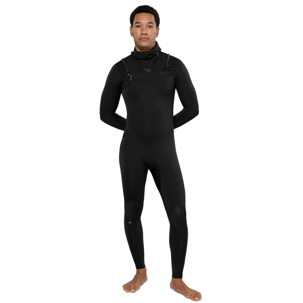 SALT Element Mens Chest Zip Hooded Steamer - 4/3mm