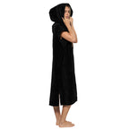 SALT Hooded Cotton Poncho Towel - Black