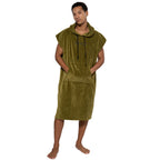 SALT Hooded Cotton Poncho Towel - Green