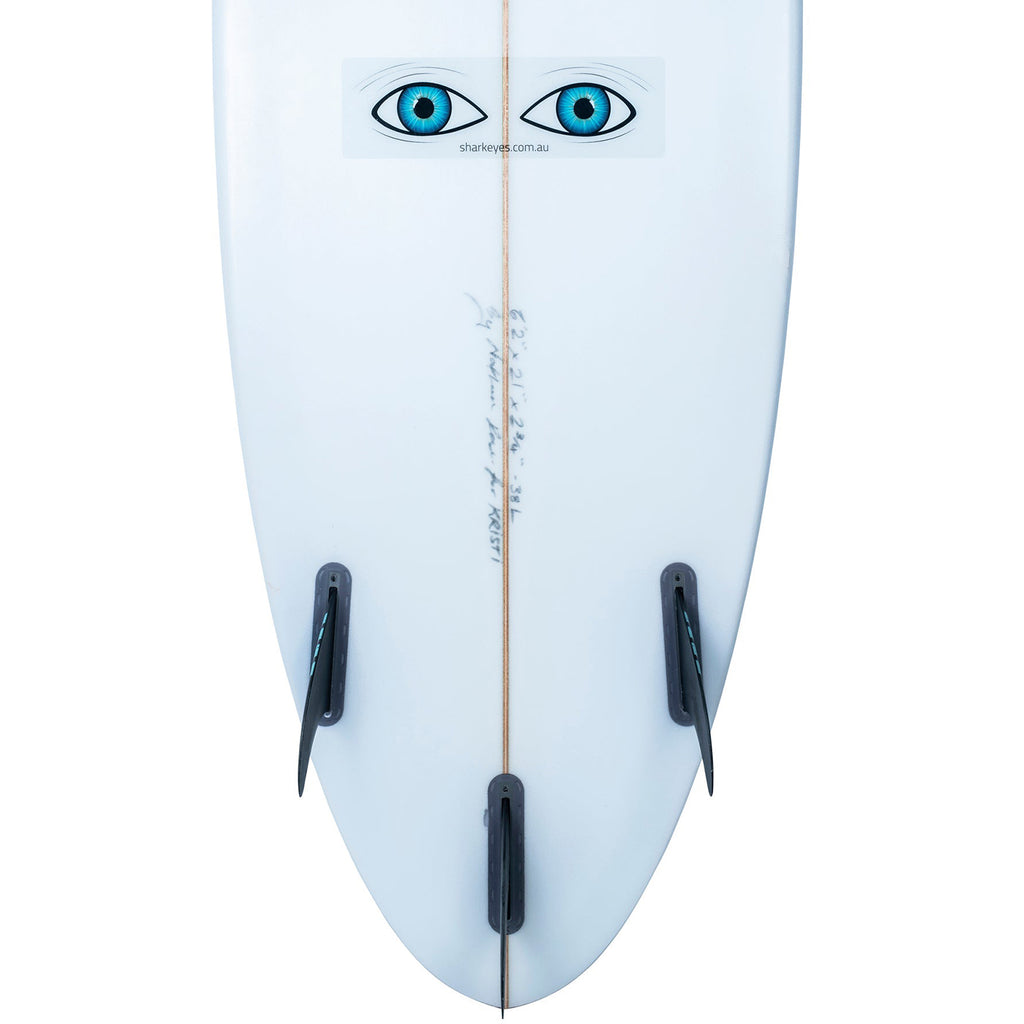 Shark Eyes Clear Sticker - Medium