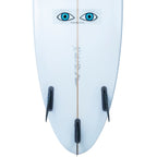 Shark Eyes Clear Sticker - Medium