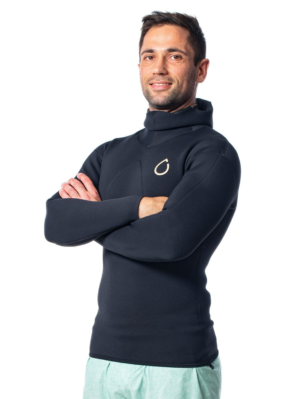 SALT Mens 2.5mm Long Sleeve Hooded Neoprene Top