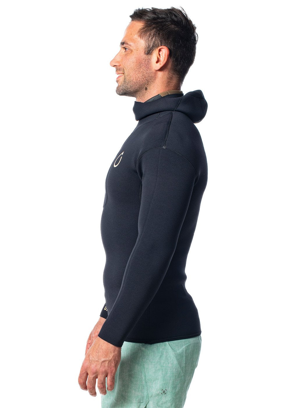SALT Mens 2.5mm Long Sleeve Hooded Neoprene Top Salt Of The Sea