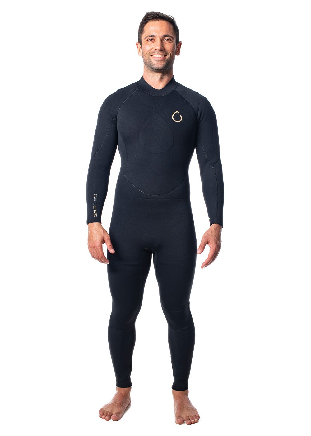 SALT Mens 3/2mm Back Zip Steamer Wetsuit