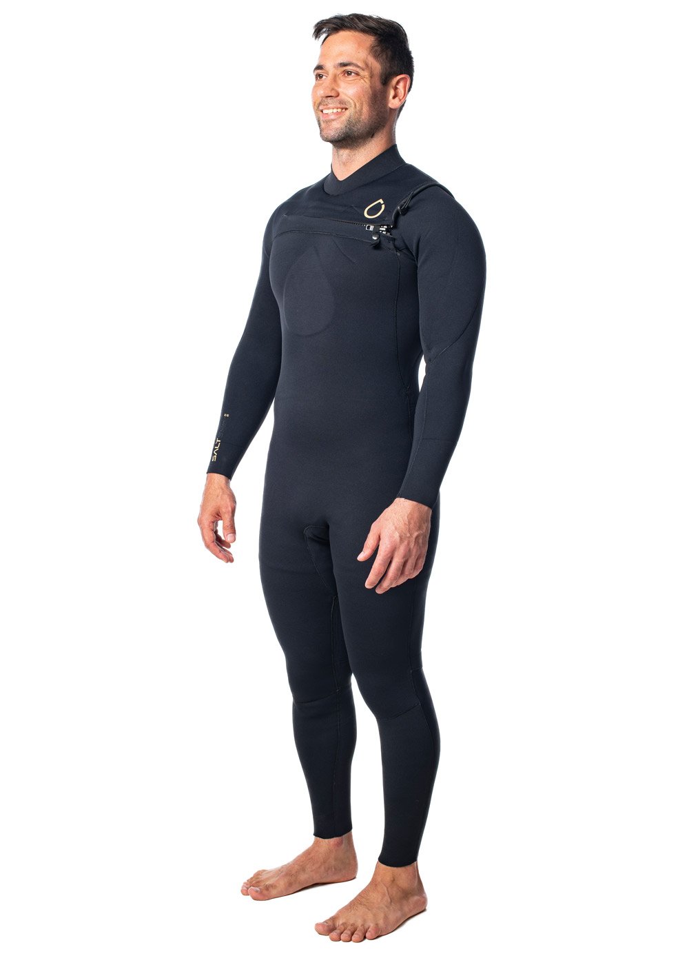 SALT Mens 3/2mm Chest Zip Steamer Wetsuit